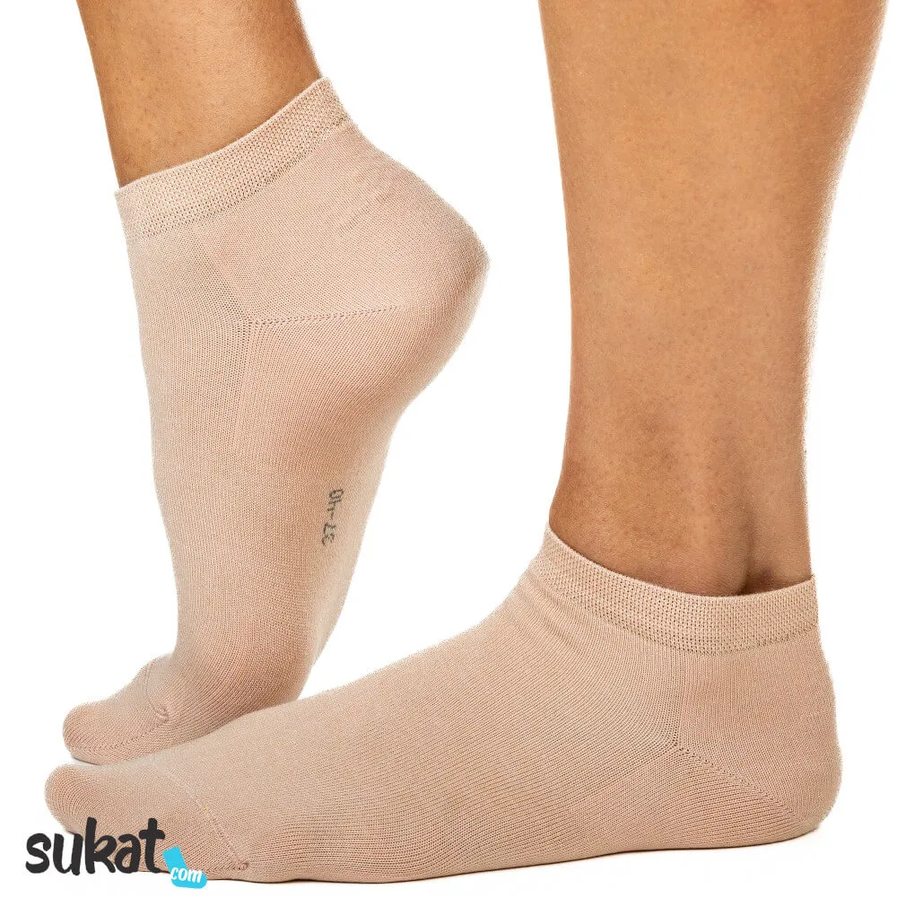 Lyhytvartiset bambusukat - 2 pr-pkt - Kaksikerrospohja Lyhytvartiset bambusukat - 2 pr-pkt - Kaksikerrospohja