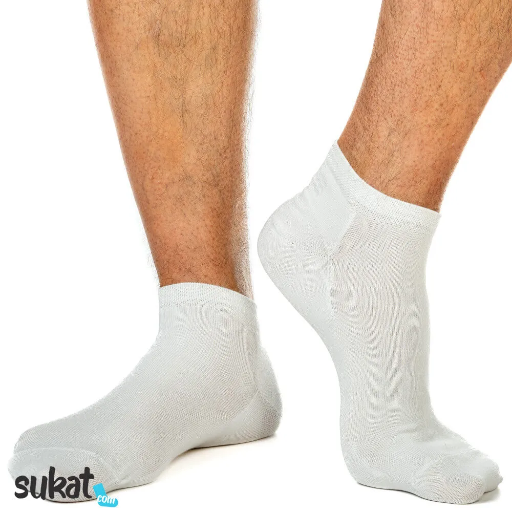 Lyhytvartiset bambusukat - 2 pr-pkt - Kaksikerrospohja Lyhytvartiset bambusukat - 2 pr-pkt - Kaksikerrospohja