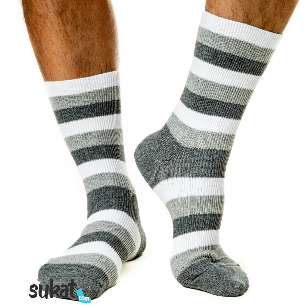 Kiristämättömät puuvillasukat - Raidat Kiristämättömät puuvillasukat - Raidat