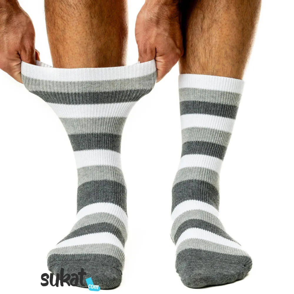 Kiristämättömät puuvillasukat - Raidat Kiristämättömät puuvillasukat - Raidat